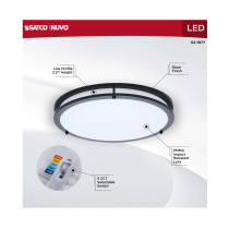 LED GLAMOUR BL 17" FLUSH - 62-1977