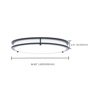 LED GLAMOUR BL 17" FLUSH - 62-1977