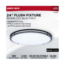 LED GLAMOUR BL 24" FLUSH - 62-1978