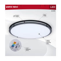 LED GLAMOUR BL 24" FLUSH - 62-1978