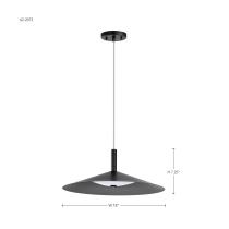 CORRINE 18" LED PENDANT - 62-2073