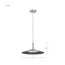 CORRINE 14" LED PENDANT - 62-2082