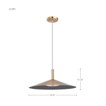 CORRINE 18" LED PENDANT - 62-2093