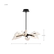 SEDONA 28" LED 6 LIGHT CHAND - 62-2281