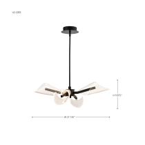 SEDONA 27" LED 4 LIGHT CHAND - 62-2283