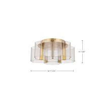 KENZO LED 5 LIGHT FLUSH - 62-2401