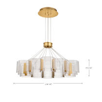KENZO LED 12 LIGHT CHANDELIER - 62-2404