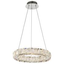 ASHER 15" ROUND CRYSTAL PENDAN - 62-2441