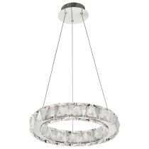 ASHER 15" ROUND CRYSTAL PENDAN - 62-2441