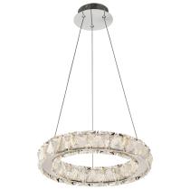 ASHER 15" ROUND CRYSTAL PENDAN - 62-2441