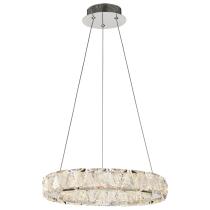ASHER 15" ROUND CRYSTAL PENDAN - 62-2441