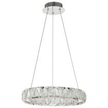 ASHER 15" ROUND CRYSTAL PENDAN - 62-2441