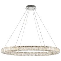 ASHER 36" ROUND CRYSTAL PENDAN - 62-2442