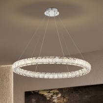 ASHER 36" ROUND CRYSTAL PENDAN - 62-2442