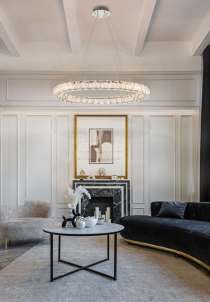 ASHER 36" ROUND CRYSTAL PENDAN - 62-2442