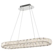 ASHER 36" OVAL CRYSTAL PENDANT - 62-2443