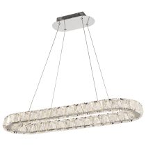 ASHER 36" OVAL CRYSTAL PENDANT - 62-2443