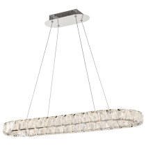 ASHER 36" OVAL CRYSTAL PENDANT - 62-2443