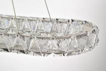 ASHER 36" OVAL CRYSTAL PENDANT - 62-2443