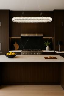 ASHER 36" OVAL CRYSTAL PENDANT - 62-2443