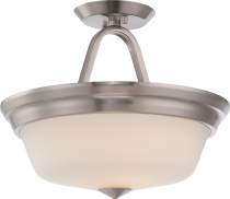 CALVIN 2 LT LED SEMI FLUSH - 62-364