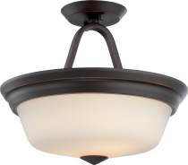 CALVIN 2 LT LED SEMI FLUSH - 62-374
