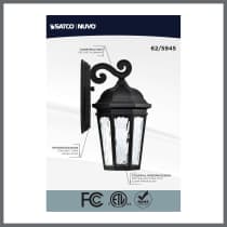 EAST RIVER 1LT OUTDOOR SM WALL - 62-5945