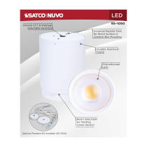 LED CYLINDER FLUSH WHITE - 65-1050