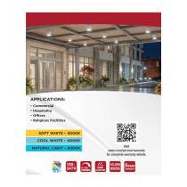 LED CYLINDER FLUSH WHITE - 65-1050