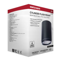 LED CYLINDER FLUSH BLACK - 65-1051