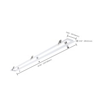 4' WHITE FLANGE KIT - 65-1231