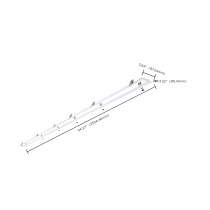 8' WHITE FLANGE KIT - 65-1232