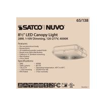 28W LED CANOPY FIXTURE 8.5" - 65-138