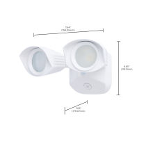 LED 2 SQUARE HEAD SECURITY LGT - 65-1400