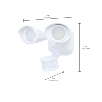 LED 2 SQUARE HEAD SECURITY LGT - 65-1401