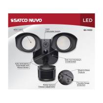 LED 2 SQUARE HEAD SECURITY LGT - 65-1403