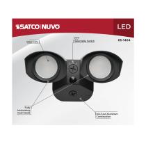LED 2 SQUARE HEAD SECURITY LGT - 65-1404