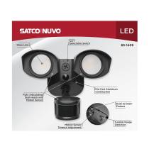 LED 2 SQUARE HEAD SECURITY LGT - 65-1405