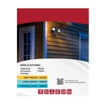 LED 2 SQUARE HEAD SECURITY LGT - 65-1405