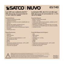 40W LED CANOPY FIXTURE 8.5" - 65-140