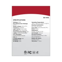 LED 2 BULLET HEAD SECURITY LGT - 65-1410