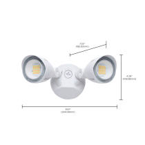 LED 2 BULLET HEAD SECURITY LGT - 65-1410