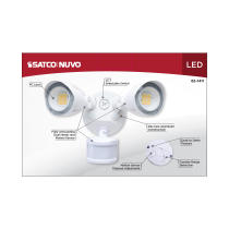 LED 2 BULLET HEAD SECURITY LGT - 65-1411