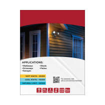 LED 2 BULLET HEAD SECURITY LGT - 65-1413