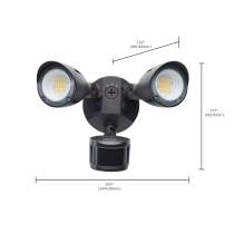 LED 2 BULLET HEAD SECURITY LGT - 65-1413