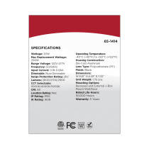 LED 2 BULLET HEAD SECURITY LGT - 65-1414