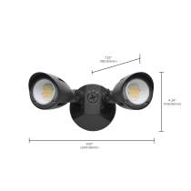 LED 2 BULLET HEAD SECURITY LGT - 65-1414
