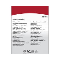LED 2 BULLET HEAD SECURITY LGT - 65-1415