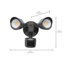 LED 2 BULLET HEAD SECURITY LGT - 65-1415