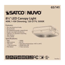 40W LED CANOPY FIXTURE 8.5" - 65-141